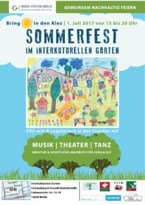 Plakat vom Sommerfest