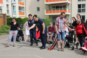 Michael Grunst mit dem Verein für Hallen-Boccia, inklusivo e.V.